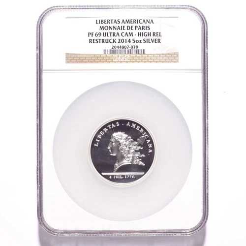 2014 リベルタス アメリカーナ モネ ド パリ NGC PF69 ウルトラ カメオ ハイレリーフ 201...