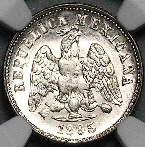 1895-Ga NGC MS 65 メキシコ 10 センタボス グアダラハラ 80k コイン POP 1/1 (24092904C)