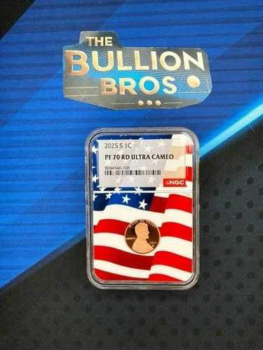 ?? 2025-S リンカーン セント プルーフ NGC PF 70 ウルトラ カメオ（希少なフラッグ コア入り）?? 139,150円