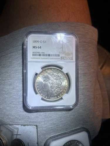 1899-O モルガン銀貨 - PCGS MS 64+ による鑑定