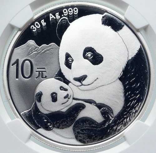 2019年 中国製 パンダの母と子 純銀10元 中国コイン NGC MS70 i85711｜WORLD RESOURCE【QUEEN店】