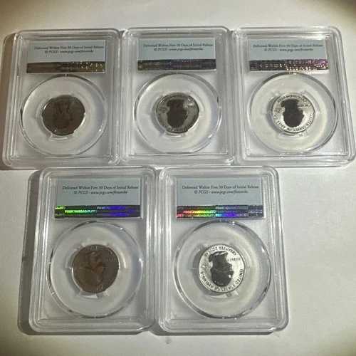 2018-S シルバークォーター 国立公園 50周年記念セット 5枚セット PCGS PR 69 FS
