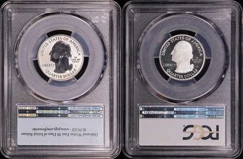 2018-S ボヤージャーズ NP シルバークォーター PCGS FS PR-70 および PR-70 DCAM 2枚セット
