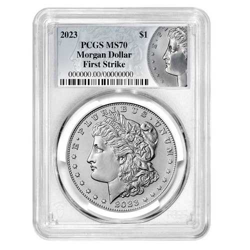 2023年 1ドル モルガン銀貨 PCGS MS70 FS モルガンラベル