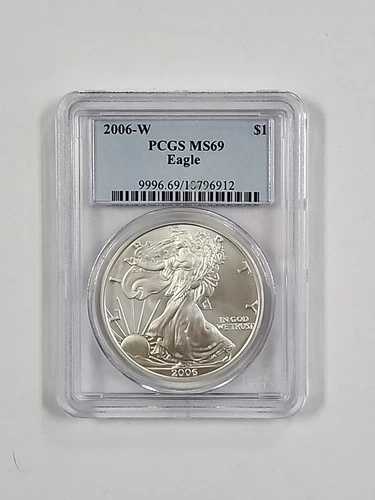 2006-W バーニッシュドシルバーイーグル PCGS MS69 イーグル