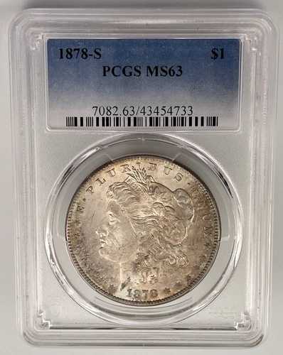 1878-S モルガン銀貨 PCGS MS63 (43454733)