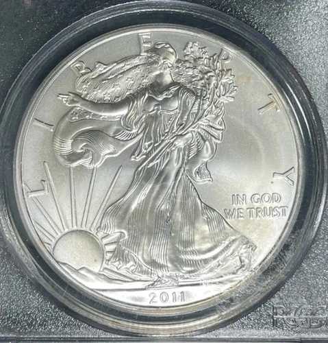2011年 アメリカン シルバー イーグル ドル ~ PCGS MS 70 ファーストストライク REF#7115