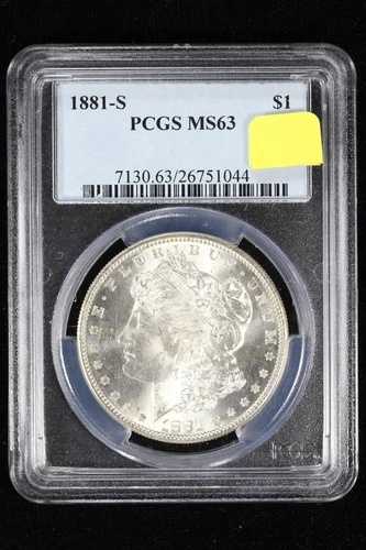 1881-S モルガン・ダラー PCGS MS 63 3I7L