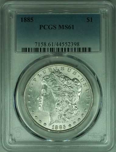 1885年 モルガン銀貨 1ドル PCGS MS-61 (28)