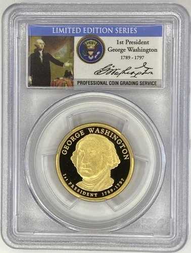 2007-S ジョージ・ワシントン大統領記念金貨 PR70 サイン入り 限定版シリーズ
