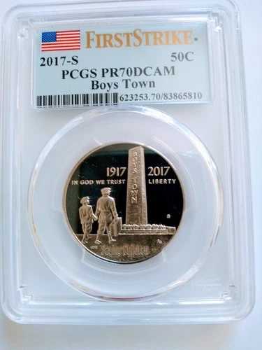 2017-S ボーイズタウン記念ハーフダラー PCGS PR70DCAM FS
