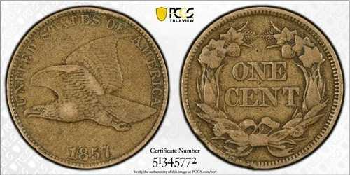 1857年 フライングイーグルセント PCGS VF30 345772