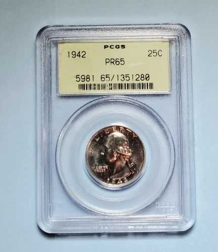 1942年 P ワシントン クォーター PCGS PR 65 OGH #S265