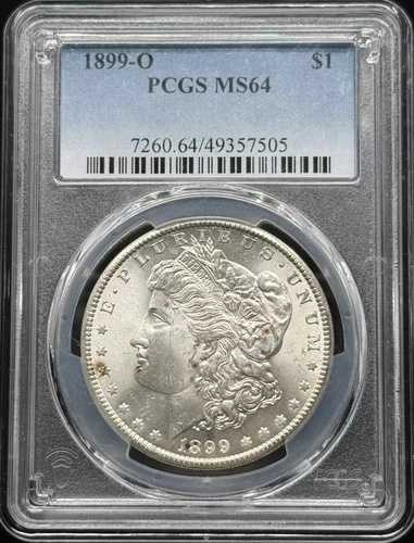 1899 O モルガン銀貨 PCGS MS-64 47,520円