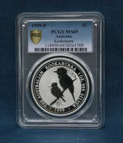 1999-P $1 オーストラリア クーカブラ PCGS MS69 *希少*