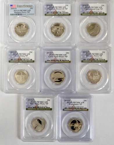 2016-S 国立公園プルーフクォーター 8枚セット PCGS PR70 DCAM