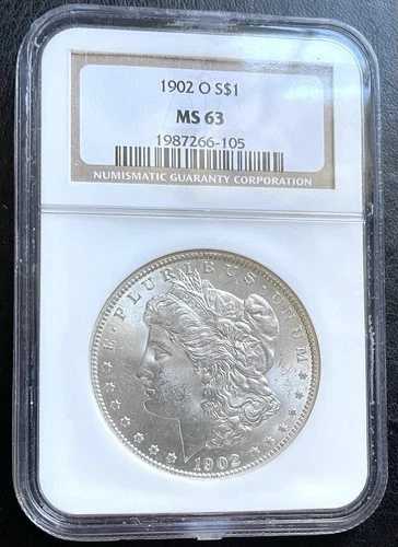 1902 O $ 1 モーガン シルバー ドル PCGS MS63 ‘ シルバー ライジング…