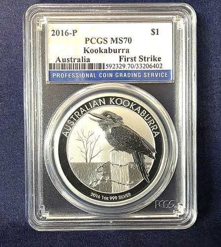 2016年 オーストラリア クーカブラ PCGS MS70 ファーストストライク