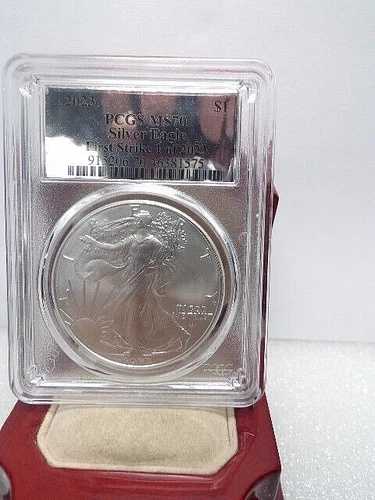 2023年 シルバーイーグル シルバーフォイルラベル ファーストストライク 1/2023 PCGS MS70 # c 2202