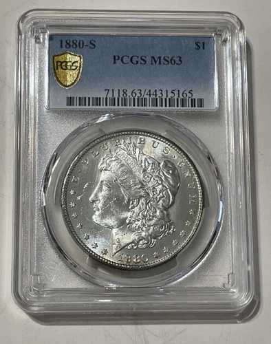 米国 - 1880-S 銀モルガンドル (PCGS MS 63)