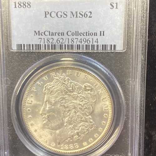 1888年 P モルガン銀貨 PCGS MS 62 | マクラーレン・コレクション II