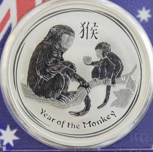 2016-P 1オンス オーストラリア 申年 PCGS MS69