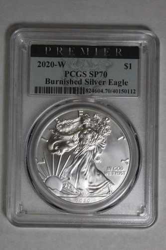 2020 W プレミア PCGS バーニッシュド シルバー イーグル SP70 #112