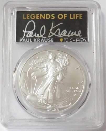 2023年 アメリカン シルバー イーグル $1 クラウス サイン入り 1オンス PCGS MS 70 ファーストストライク
