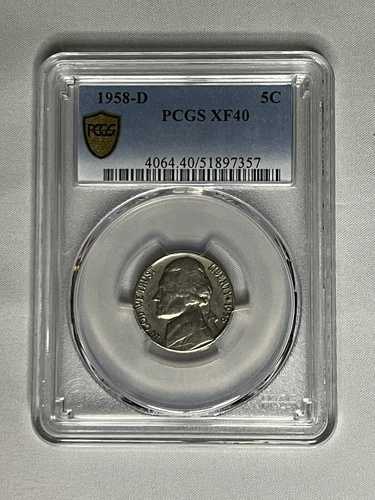 1958-D PCGS XF40 ジェファーソン ニッケル 5セント