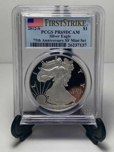 2012 S プルーフ シルバー イーグル PCGS PR69 DCAM ファーストストライク サンフランシスコ セット
