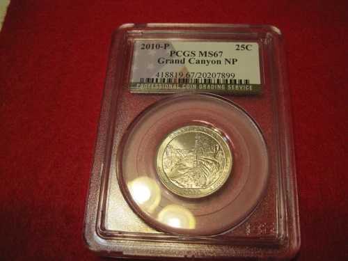 2010年 P グランドキャニオン NP クォーター 25セント PCGS MS67
