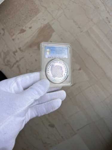 1970年 500フラン ギニー銀貨 チェフレン PCGS PR67DCAM