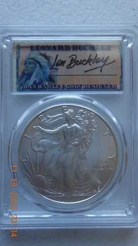 2021年 1ドル アメリカン シルバー イーグル 1オンス PCGS MS70 FS 1/1000 レナード・バックリーデザイン