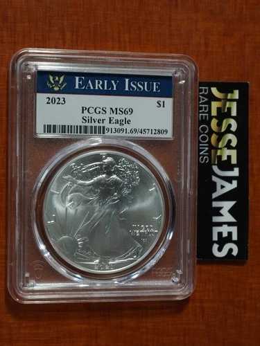2023年 1ドル アメリカン シルバー イーグル PCGS MS69 初期発行ラベル 47,520円