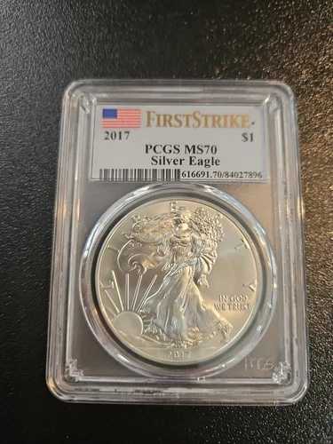 2017 PCGS シルバーイーグル ファーストストライク MS70