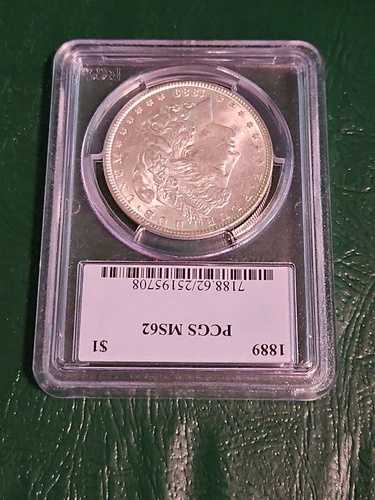1889-P 1ドル モルガン銀貨 PCGS MS 62