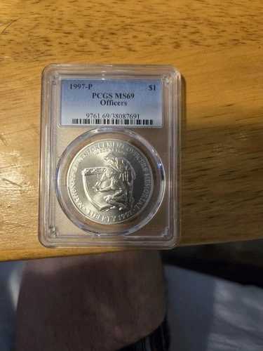 1997年 P LAW OFFICERS PCGS MS69 90%シルバー記念ドル