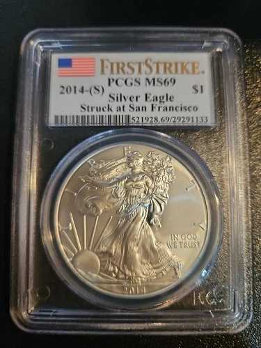 2014年 シルバー アメリカンイーグル MS69 PCGS ファーストストライク
