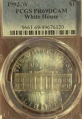 1992-W ホワイトハウス記念ドル PR69 DCAM PCGS ブルーラベル *7140