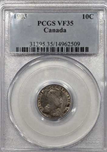 1903年カナダ10セント - PCGS VF35 - 良好な色調