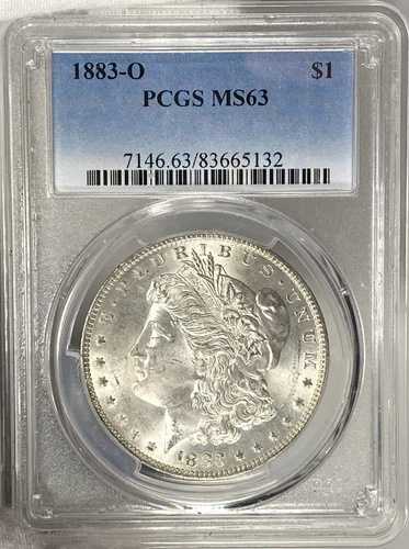 BU 1883-O モルガン銀貨 PCGS MS63 美品コイン ビデオを見る SLY