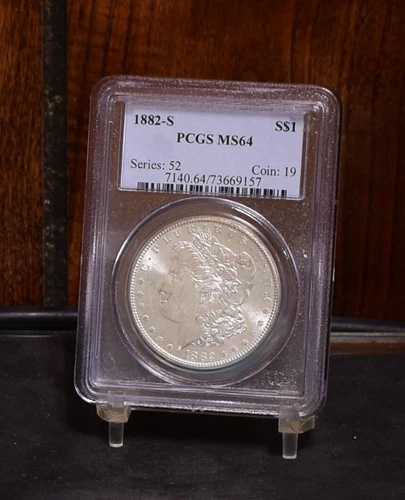 1882-S モルガン・ダラー - PCGS MS64 (#58089-L)