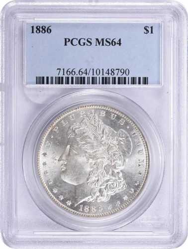 1886年 モルガン銀貨 MS64 PCGS
