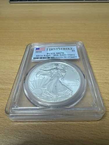 2016年 シルバーイーグル PCGS MS70 30周年記念