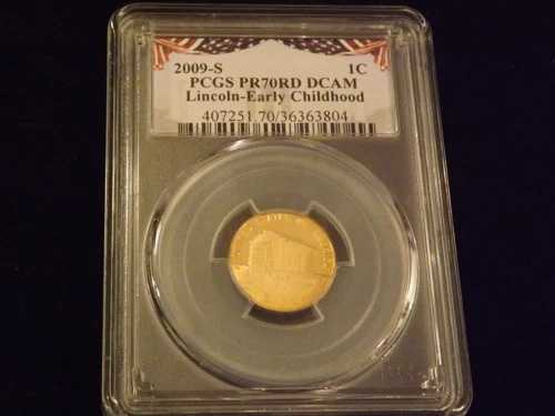 2009-S リンカーン・セント・シールド 幼少期 PCGS PR 70 RD