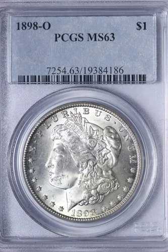 BU 1898-O モルガン銀貨 PCGS MS63 ZYRV