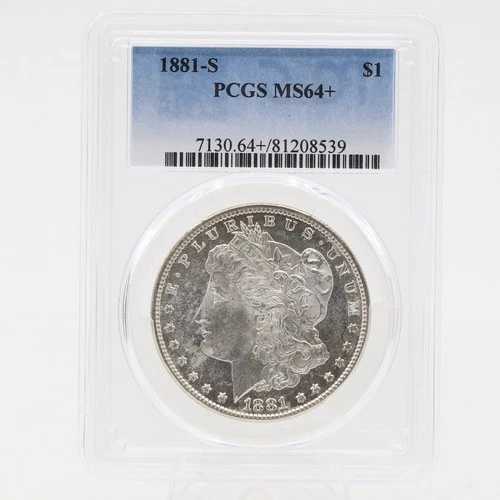 1881年 S モルガン銀貨 MS 64+ PCGS 90% 銀 サンフランシスコ