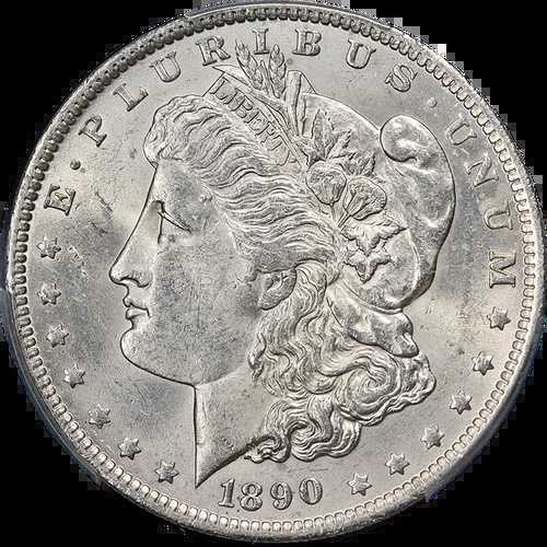 1890-O モルガン銀貨 PCGS MS61 美しい外観 美しい光沢