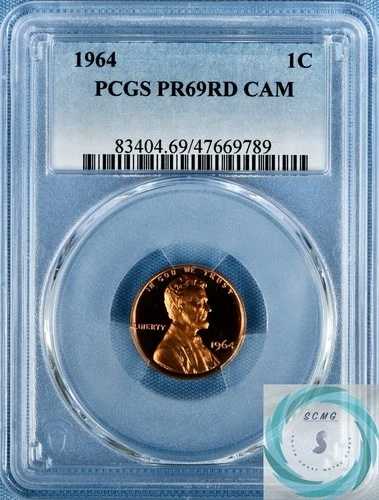 1964 1C リンカーン ウィート セント PCGS PR69 CAM - 素晴らしいブラスト レッド!!! 48,840円