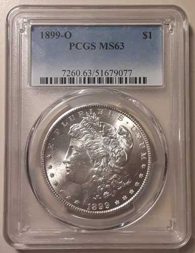 1899-O 1ドル モルガン銀貨 PCGS MS63 ニューオーリンズ造幣局 (#91o-13050/F16)